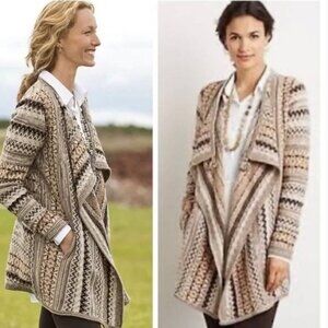 J. Jill Multicolor Patterned Cardigan